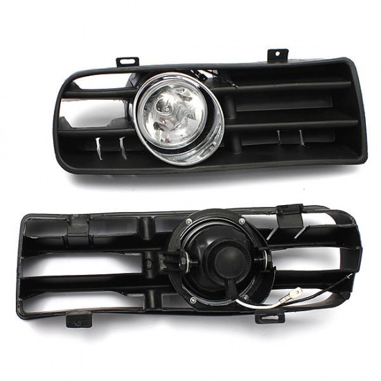 Car Front Fog Light Lamp Grille Set For VW GOLF 1998-2005 Black Car Front Fog Light Lamp Grille Set For VW GOLF 1998-2005 Black