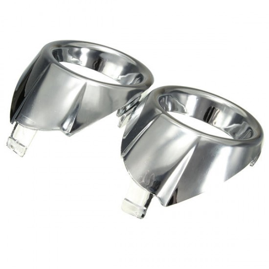 Chrome Bumper Fog Light Lamp Trim Cover Bezel Surround For Ford Fiesta MK8 08-14 Chrome Bumper Fog Light Lamp Trim Cover Bezel Surround For Ford Fiesta MK8 08-14