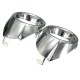 Chrome Bumper Fog Light Lamp Trim Cover Bezel Surround For Ford Fiesta MK8 08-14 Chrome Bumper Fog Light Lamp Trim Cover Bezel Surround For Ford Fiesta MK8 08-14