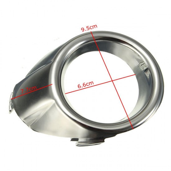Chrome Bumper Fog Light Lamp Trim Cover Bezel Surround For Ford Fiesta MK8 08-14 Chrome Bumper Fog Light Lamp Trim Cover Bezel Surround For Ford Fiesta MK8 08-14