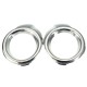 Chrome Bumper Fog Light Lamp Trim Cover Bezel Surround For Ford Fiesta MK8 08-14 Chrome Bumper Fog Light Lamp Trim Cover Bezel Surround For Ford Fiesta MK8 08-14