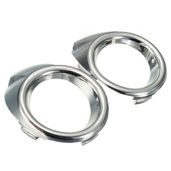 Chrome Bumper Fog Light Lamp Trim Cover Bezel Surround For Ford Fiesta MK8 08-14 Chrome Bumper Fog Light Lamp Trim Cover Bezel Surround For Ford Fiesta MK8 08-14