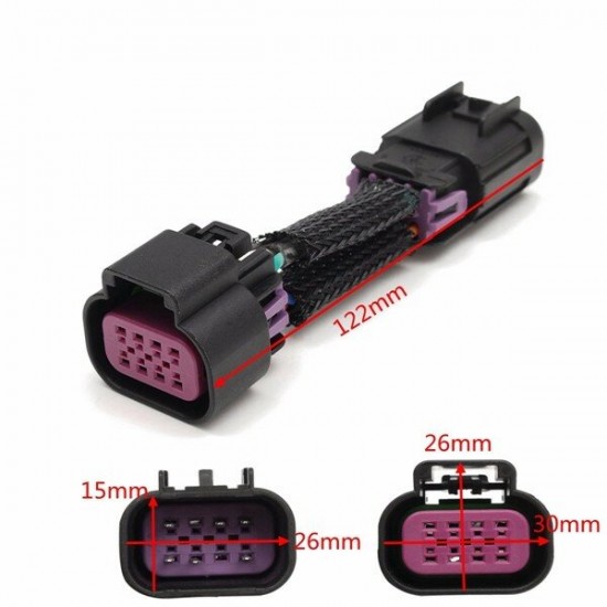 Daytime Running Light Fog Light Plug Adapter Harness For Chevrolet Camaro 10-14