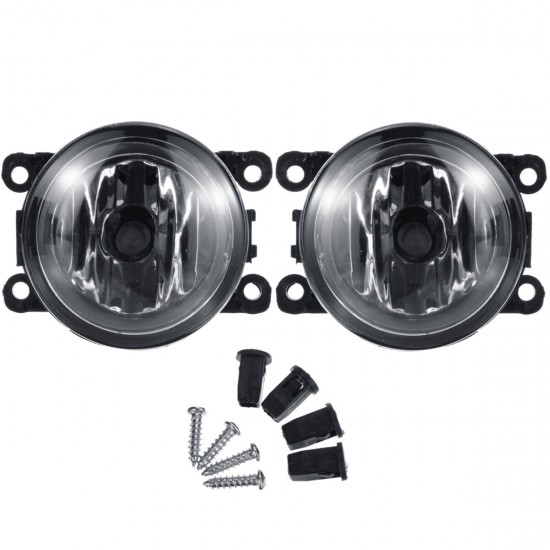 Front Bumper Fog Light Lamp with H11 Bulb Pair For Mitsubishi Outlander Sport ASX RVR Eclipse ASX