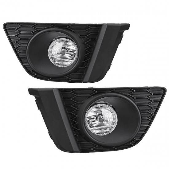 Front Bumper Fog Light Lamps With Bulbs+Switch+Cover Kit For Honda Fit 2015-2017 Front Bumper Fog Light Lamps With Bulbs+Switch+Cover Kit For Honda Fit 2015-2017