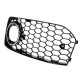 Front Fog Light Lamp Cover Grille Grill Honeycomb Hex Chrome Silver For Audi A5 S-Line S5 B8 RS5 2008-2012 Front Fog Light Lamp Cover Grille Grill Honeycomb Hex Chrome Silver For Audi A5 S-Line S5 B8 RS5 2008-2012