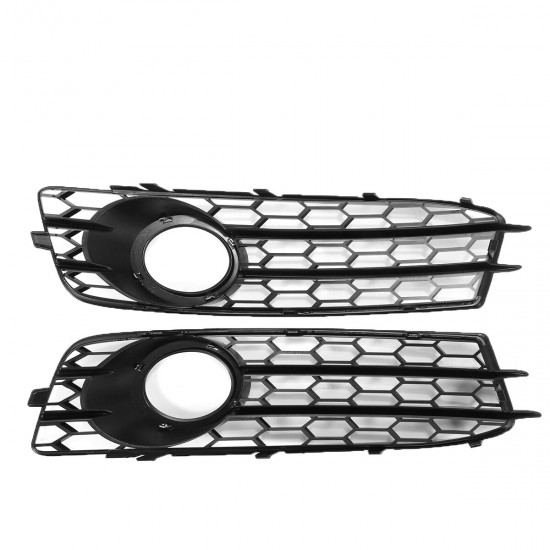 Front Fog Light Lamp Grille Grill Cover Honeycomb Hex Chrome Silver For Audi A3 8P S-Line 2009-2012 Front Fog Light Lamp Grille Grill Cover Honeycomb Hex Chrome Silver For Audi A3 8P S-Line 2009-2012
