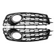 Front Fog Light Lamp Grille Grill Cover Honeycomb Hex Chrome Silver For Audi A3 8P S-Line 2009-2012 Front Fog Light Lamp Grille Grill Cover Honeycomb Hex Chrome Silver For Audi A3 8P S-Line 2009-2012
