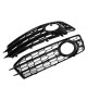 Front Fog Light Lamp Grille Grill Cover Honeycomb Hex Glossy Black For Audi A3 8P S-Line 2009-2012 Front Fog Light Lamp Grille Grill Cover Honeycomb Hex Glossy Black For Audi A3 8P S-Line 2009-2012
