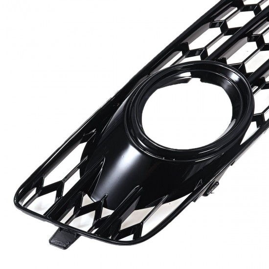 Front Fog Light Lamp Grille Grill Cover Honeycomb Hex Glossy Black For Audi A3 8P S-Line 2009-2012 Front Fog Light Lamp Grille Grill Cover Honeycomb Hex Glossy Black For Audi A3 8P S-Line 2009-2012