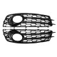 Front Fog Light Lamp Grille Grill Cover Honeycomb Hex Glossy Black For Audi A3 8P S-Line 2009-2012