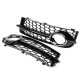 Front Fog Light Lamp Grille Grill Cover Honeycomb Hex RS Style Chrome Silver For Audi TT 8J 2006-2014 Front Fog Light Lamp Grille Grill Cover Honeycomb Hex RS Style Chrome Silver For Audi TT 8J 2006-2014