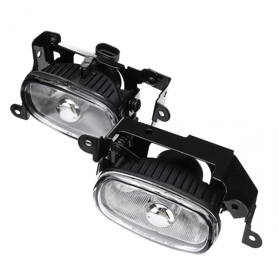 Front Fog Lights Lamp With Bulds Pair For Mitsubishi Outlander 2003-2006