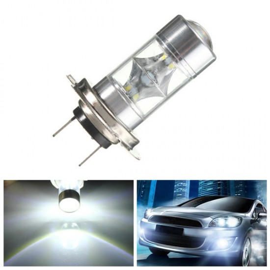 H7 2323 Fog Running Light White High Power LED Car Bulbs 60W 6000K 10-30V