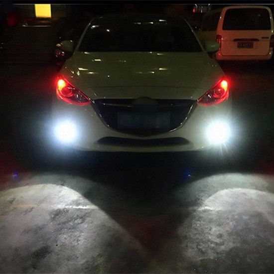 H7 2835 12SMD LED Car White Fog Light DRL 550LM DC 10 to 30V 6500K H7 2835 12SMD LED Car White Fog Light DRL 550LM DC 10 to 30V 6500K