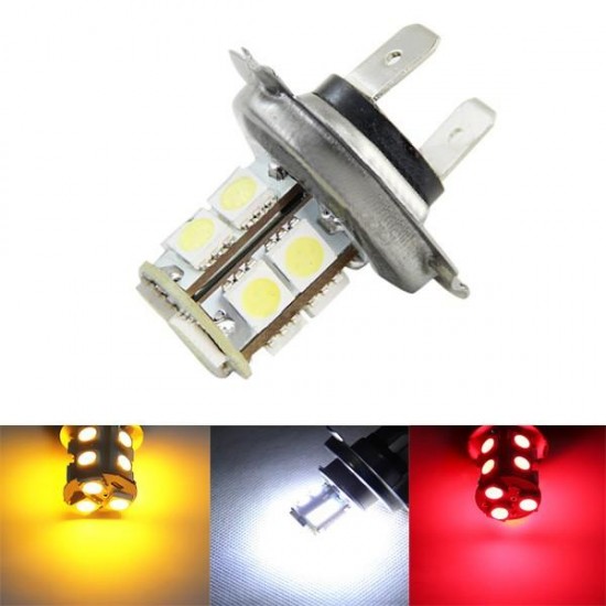 H7 5050 13SMD Car White Yellow Red LED Fog Daytime Running Light Bulb