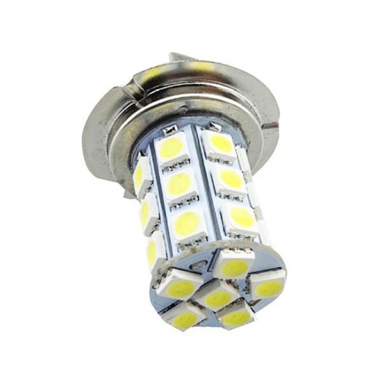 H7 5050 27SMD Car White LED Fog Light Daytime Running Light Bulb