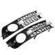 LED Mesh Front Fog Light Cover Plating Mesh Grille Yellow Flowing Turn Signal Lamp White DRL For Audi A4 B6 2001-2005 LED Mesh Front Fog Light Cover Plating Mesh Grille Yellow Flowing Turn Signal Lamp White DRL For Audi A4 B6 2001-2005