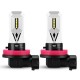 A617 80W LED Car Fog Lights H11 H1 H3 H7 DRL Driving Brake Bulb 9005 9006 1500LM 6500K Cool White 2PCS