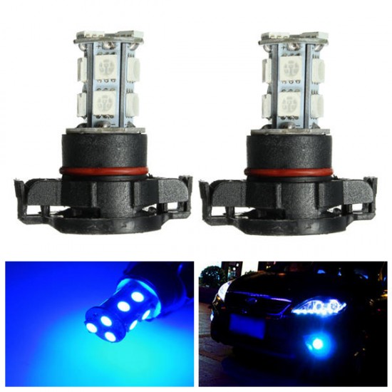 Pair 12V H16 5202 5050 2504 SMD LED Car Fog Light Bulbs DRL Lamp Deep Blue 10000k Pair 12V H16 5202 5050 2504 SMD LED Car Fog Light Bulbs DRL Lamp Deep Blue 10000k