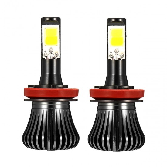 Pair 2600LM 6W COB LED Car Fog Lights H1 H3 H4 H7 H8/H11 9005/9006 Dual Color 3000K/6000K Pair 2600LM 6W COB LED Car Fog Lights H1 H3 H4 H7 H8/H11 9005/9006 Dual Color 3000K/6000K