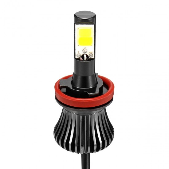 Pair 2600LM 6W COB LED Car Fog Lights H1 H3 H4 H7 H8/H11 9005/9006 Dual Color 3000K/6000K Pair 2600LM 6W COB LED Car Fog Lights H1 H3 H4 H7 H8/H11 9005/9006 Dual Color 3000K/6000K