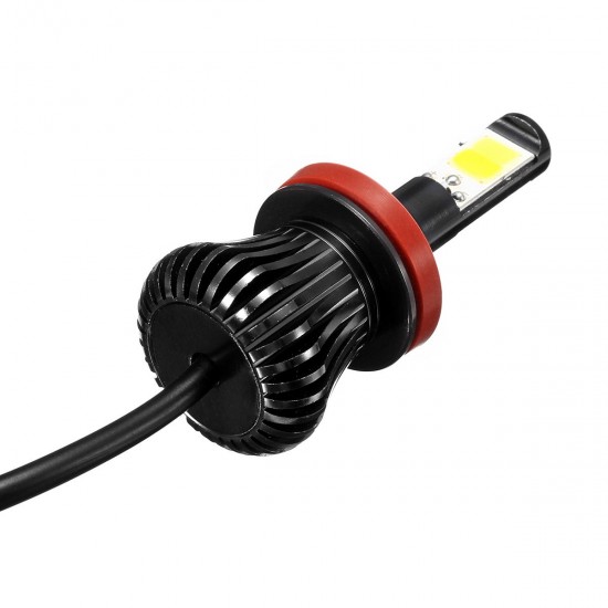 Pair 2600LM 6W COB LED Car Fog Lights H1 H3 H4 H7 H8/H11 9005/9006 Dual Color 3000K/6000K Pair 2600LM 6W COB LED Car Fog Lights H1 H3 H4 H7 H8/H11 9005/9006 Dual Color 3000K/6000K