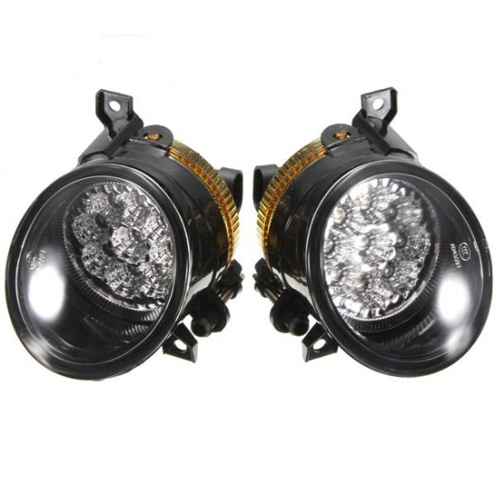Pair 9 LED White Bright Fog Light Lamp Left & Right For VW GOLF MK5 JETTA Pair 9 LED White Bright Fog Light Lamp Left & Right For VW GOLF MK5 JETTA