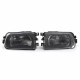 Pair Black Fog Lights Bumper Lamp Cover Housing For BMW E39 5-Series 97-00/ Z3 97-01