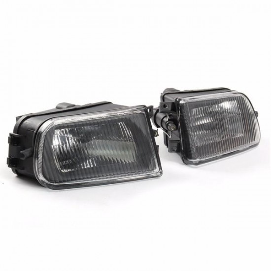 Pair Black Fog Lights Bumper Lamp Cover Housing For BMW E39 5-Series 97-00/ Z3 97-01 Pair Black Fog Lights Bumper Lamp Cover Housing For BMW E39 5-Series 97-00/ Z3 97-01