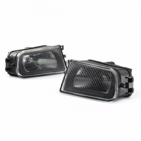 Pair Black Fog Lights Bumper Lamp Cover Housing For BMW E39 5-Series 97-00/ Z3 97-01 Pair Black Fog Lights Bumper Lamp Cover Housing For BMW E39 5-Series 97-00/ Z3 97-01