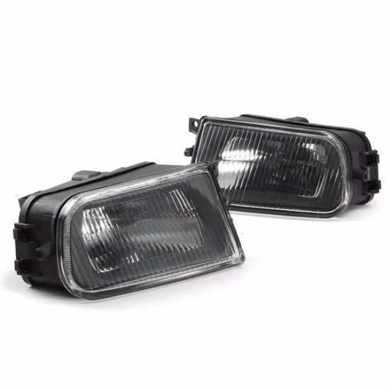 Pair Black Fog Lights Bumper Lamp Cover Housing For BMW E39 5-Series 97-00/ Z3 97-01 Pair Black Fog Lights Bumper Lamp Cover Housing For BMW E39 5-Series 97-00/ Z3 97-01