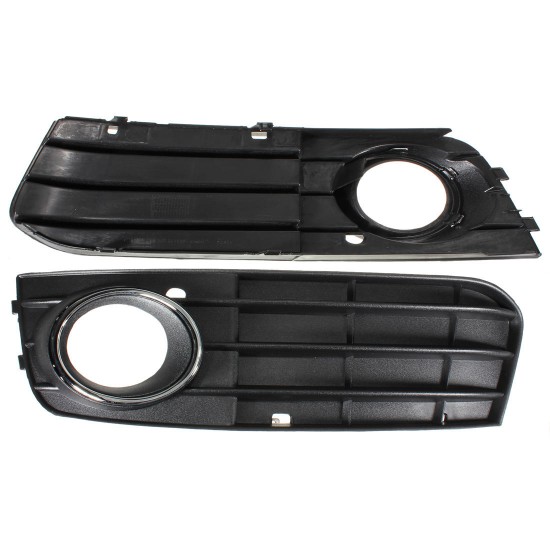 Pair Car Fog Lights Grilles Non-Slinefor Audi A4 2009-2011 Pair Car Fog Lights Grilles Non-Slinefor Audi A4 2009-2011