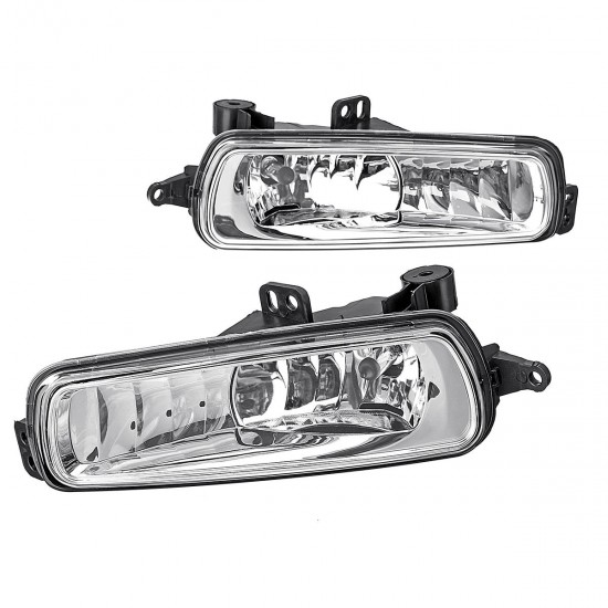 Pair Car Front Bumper Fog Lights Lamp Cover Grille With Bulbs Amber for Ford Focus 2015- 2017 Pair Car Front Bumper Fog Lights Lamp Cover Grille With Bulbs Amber for Ford Focus 2015- 2017