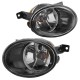 Pair Car Front Bumper Fog Lights Lamp with Grilles Harness Amber for VW Jetta MK6 2011-2014