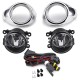 Pair Car Front Bumper Fog Lights with Covers Lamps Wiring Harness for Ford Focus 2012-2014