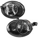 Pair Car Front Bumper Grill Fog Lights Lamp with Bulbs Amber for VW Jetta Sportwagen Golf MK6 09-14