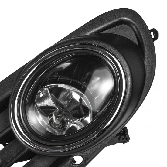Pair Car Front Bumper Grill Fog Lights Lamp with Bulbs Amber for VW Jetta Sportwagen Golf MK6 09-14 Pair Car Front Bumper Grill Fog Lights Lamp with Bulbs Amber for VW Jetta Sportwagen Golf MK6 09-14