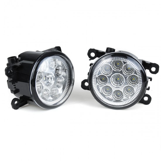 Pair Car Front LED Fog Lights Lamps with H11 Bulbs White For Land Rover Discovery 4 Range Rover Sport L322 Pair Car Front LED Fog Lights Lamps with H11 Bulbs White For Land Rover Discovery 4 Range Rover Sport L322