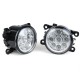 Pair Car Front LED Fog Lights Lamps with H11 Bulbs White For Land Rover Discovery 4 Range Rover Sport L322 Pair Car Front LED Fog Lights Lamps with H11 Bulbs White For Land Rover Discovery 4 Range Rover Sport L322