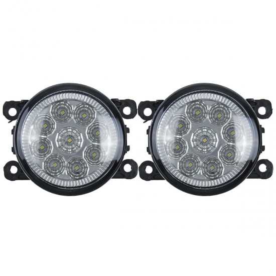 Pair Car Front LED Fog Lights Lamps with H11 Bulbs White For Land Rover Discovery 4 Range Rover Sport L322