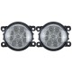 Pair Car Front LED Fog Lights Lamps with H11 Bulbs White For Land Rover Discovery 4 Range Rover Sport L322