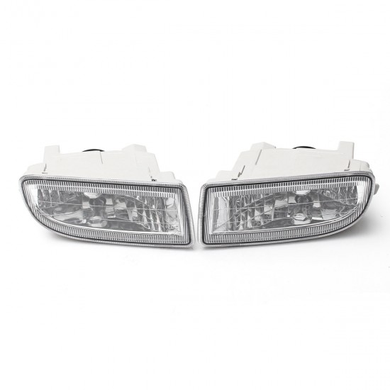 Pair Clear Car Front Driving Fog Lights Lamp with 9006 Bulbs 55W For Toyota Land Cruiser 1998-2007