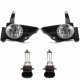 Pair Clear Front Bumper Fog Light Driving Lamp Switch+Wiring For Honda CR-V CRV 2005-2006