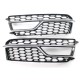 Pair Front Bumper Fog Light Grill Grille Silver Trim For Adufi S-Line A5 S5 2013-2016 Pair Front Bumper Fog Light Grill Grille Silver Trim For Adufi S-Line A5 S5 2013-2016