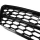Pair Front Bumper Fog Light Lamp Grille Grill Cover Honeycomb Hex Black For Audi A5 2008-2011 Pair Front Bumper Fog Light Lamp Grille Grill Cover Honeycomb Hex Black For Audi A5 2008-2011