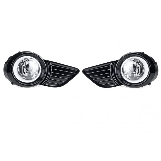Pair Front Bumper Fog Light Lamps with Covers For Toyota Sienna 2011-2017 Pair Front Bumper Fog Light Lamps with Covers For Toyota Sienna 2011-2017