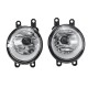 Pair Front Bumper Grilles Fog Light Lamp Cover Harness For Toyota Yaris Vios 2017-2019 Pair Front Bumper Grilles Fog Light Lamp Cover Harness For Toyota Yaris Vios 2017-2019