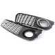 Pair Glossy Black Front Bumper Fog Light Grille?Grill Cover For Audi A4 B8 RS4 style 2009-2012 Pair Glossy Black Front Bumper Fog Light Grille?Grill Cover For Audi A4 B8 RS4 style 2009-2012