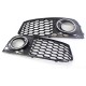 Pair Glossy Black Front Bumper Fog Light Grille?Grill Cover For Audi A4 B8 RS4 style 2009-2012 Pair Glossy Black Front Bumper Fog Light Grille?Grill Cover For Audi A4 B8 RS4 style 2009-2012